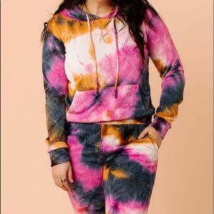 Brand new tie dye jogger set